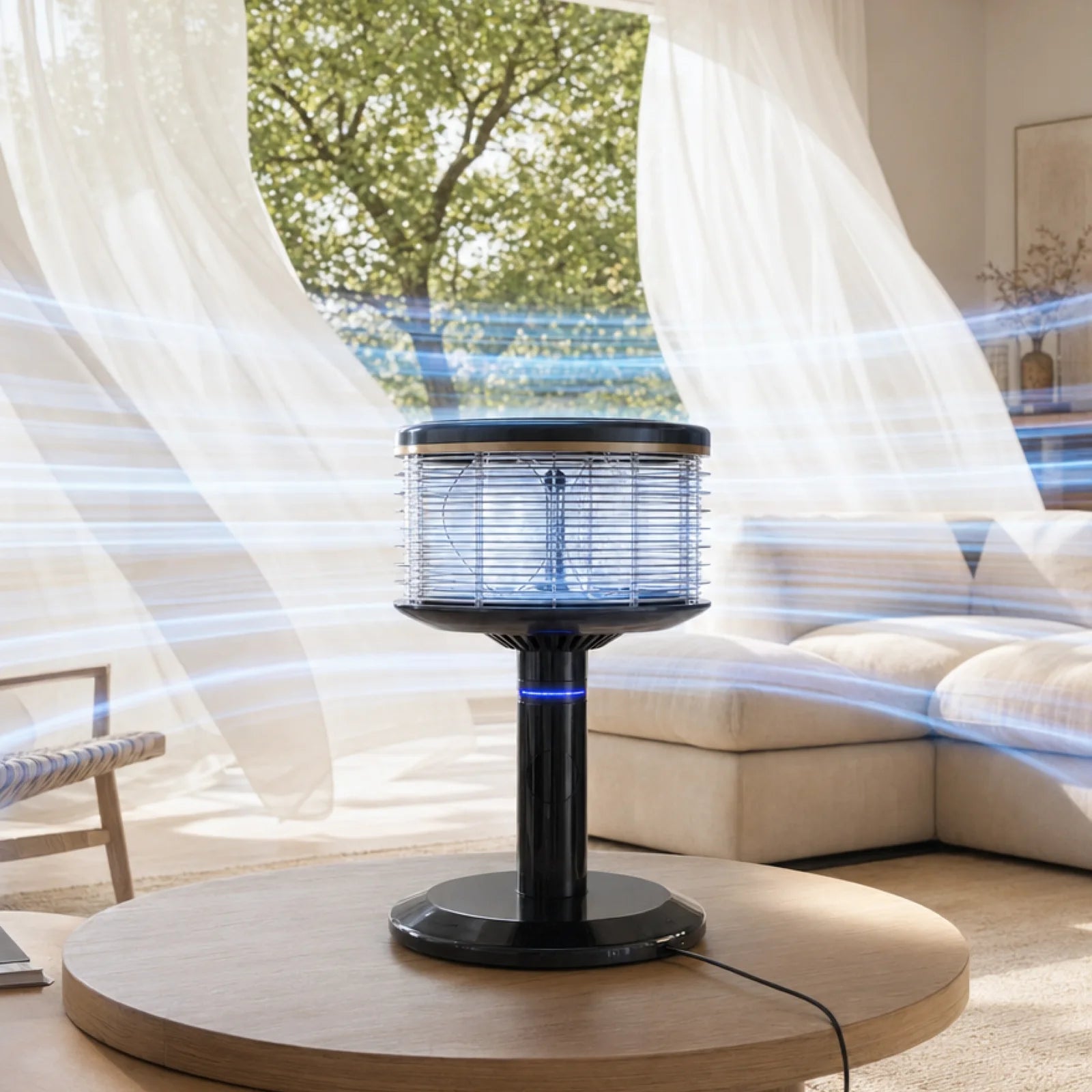 Spin360 standing by a bright window